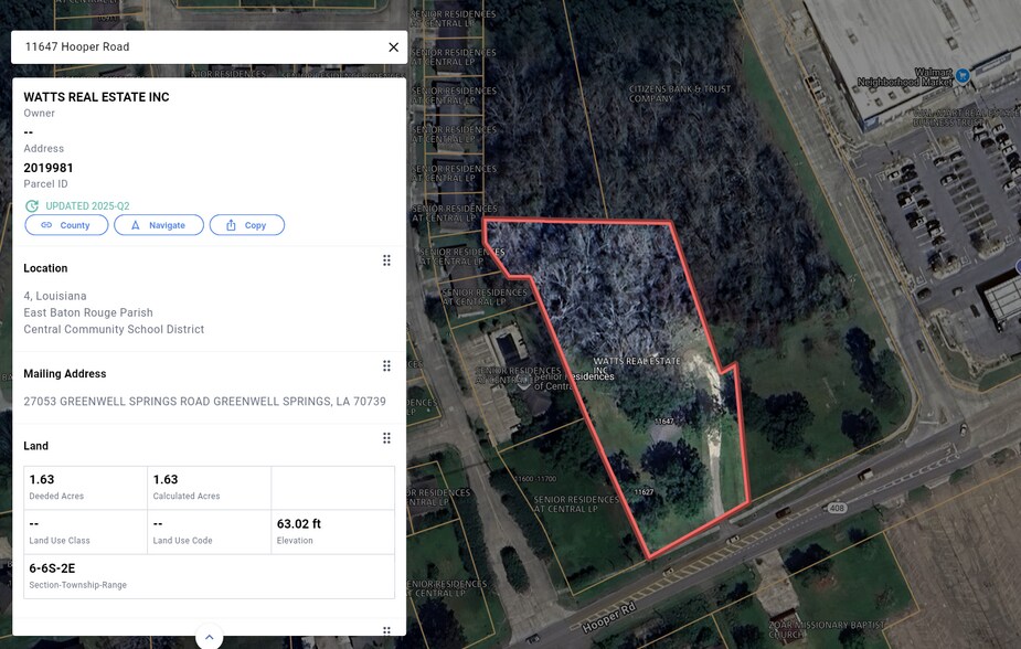Primary Photo Of 11647 Hooper Rd, Baton Rouge Land For Sale