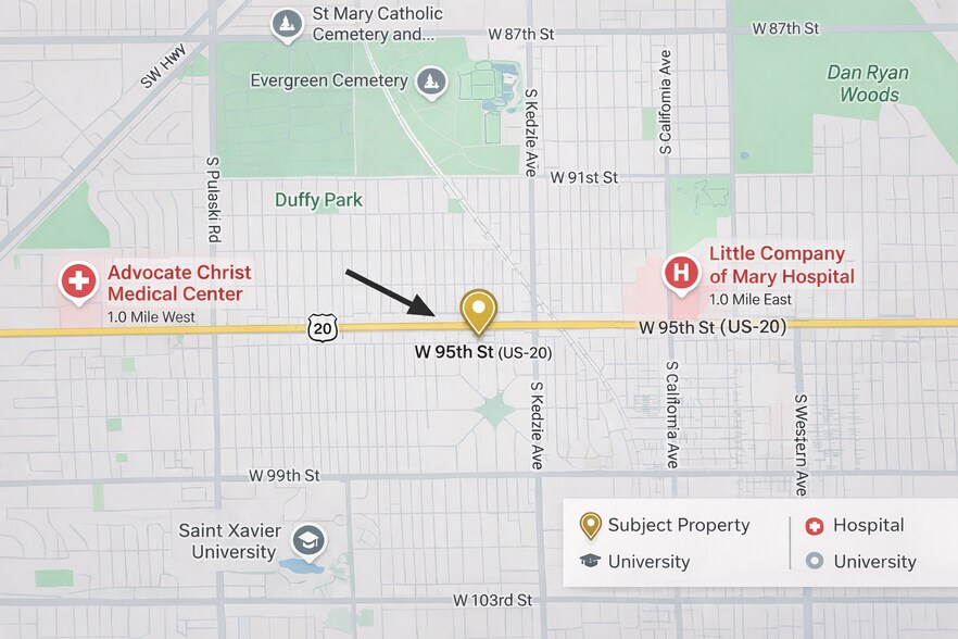 More Photos Of 3540 W 95th St, Evergreen Park Office For Sale