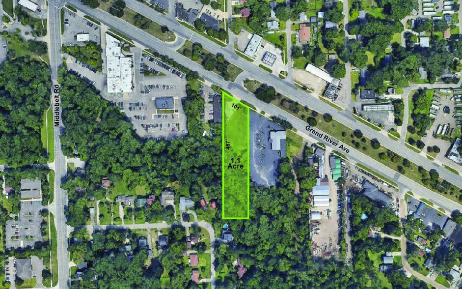 Primary Photo Of 29033 Grand River Ave, Farmington Hills Land For Sale