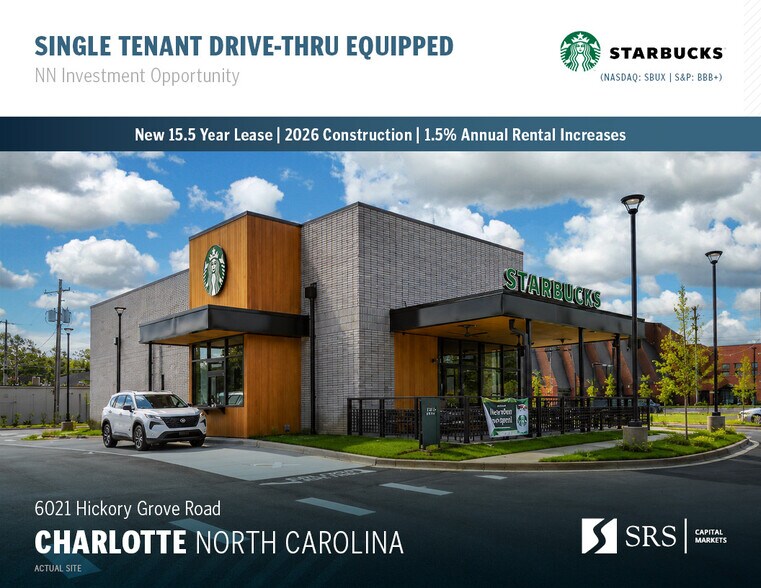 Primary Photo Of 6021 Hickory Grove Rd, Charlotte Fast Food For Sale
