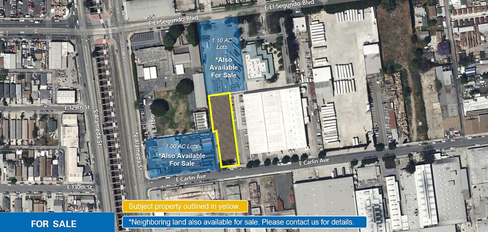 Primary Photo Of 401 E Carlin Ave, Compton Land For Sale