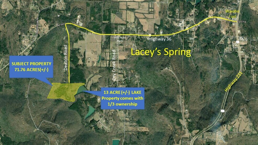 Primary Photo Of 0 Deaton Rd, Laceys Spring Land For Sale