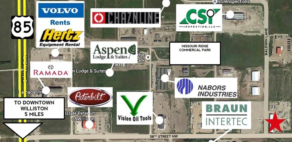 More Photos Of 5806 Baldwin Ln, Williston Warehouse For Lease