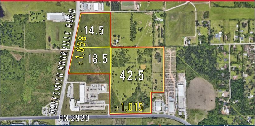Primary Photo Of Hufsmith-Kohrville & FM 2920 Rd, Tomball Land For Sale