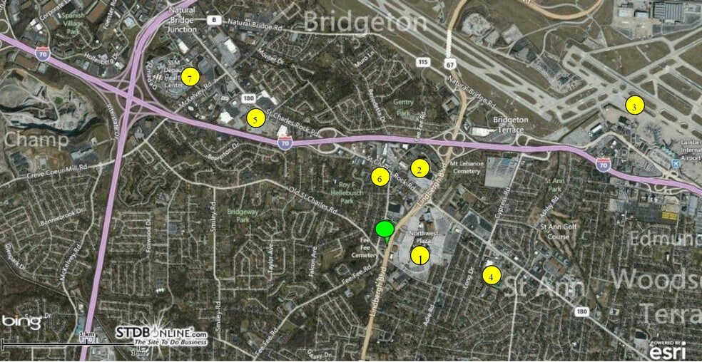 More Photos Of 3629-3639 N Lindbergh Blvd, Saint Ann Storefront For Lease