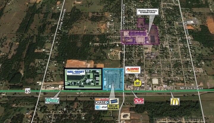 More Photos Of 2426 N Hawkins, Choctaw Freestanding For Lease
