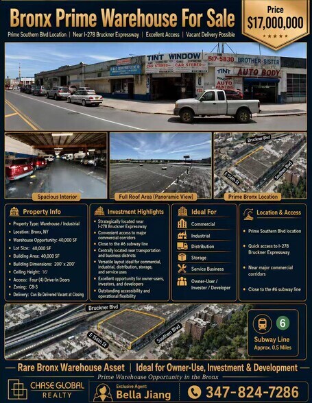 More Photos Of 738 Southern Blvd, Bronx Industrial For Sale