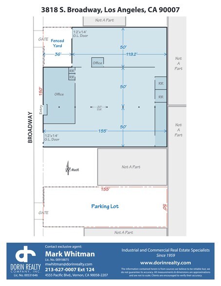 More Photos Of 3816-3818 S Broadway, Los Angeles Manufacturing For Lease