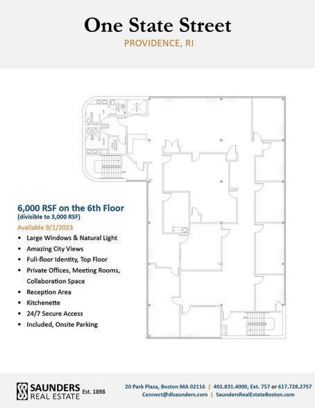 More Photos Of 1 State St, Providence Office For Lease