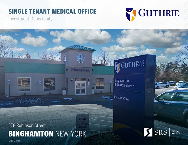 Primary Photo Of 278 Robinson St, Binghamton Medical For Sale