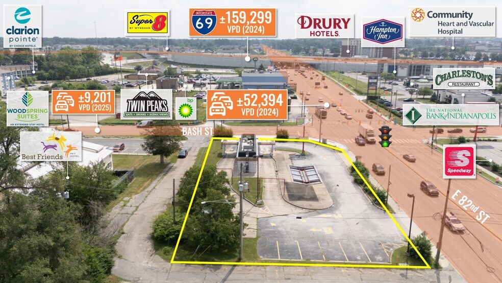 Primary Photo Of 6742 E 82nd St, Indianapolis Fast Food For Sale