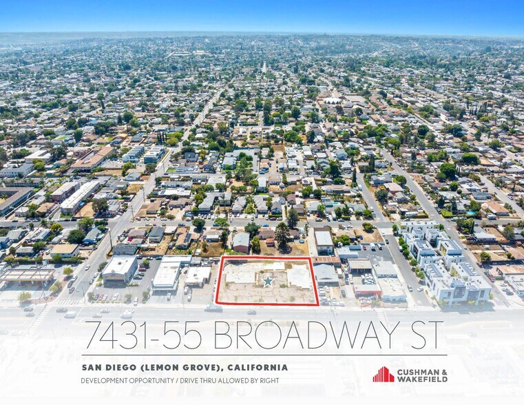 Primary Photo Of 7431-7455 Broadway, Lemon Grove Land For Sale