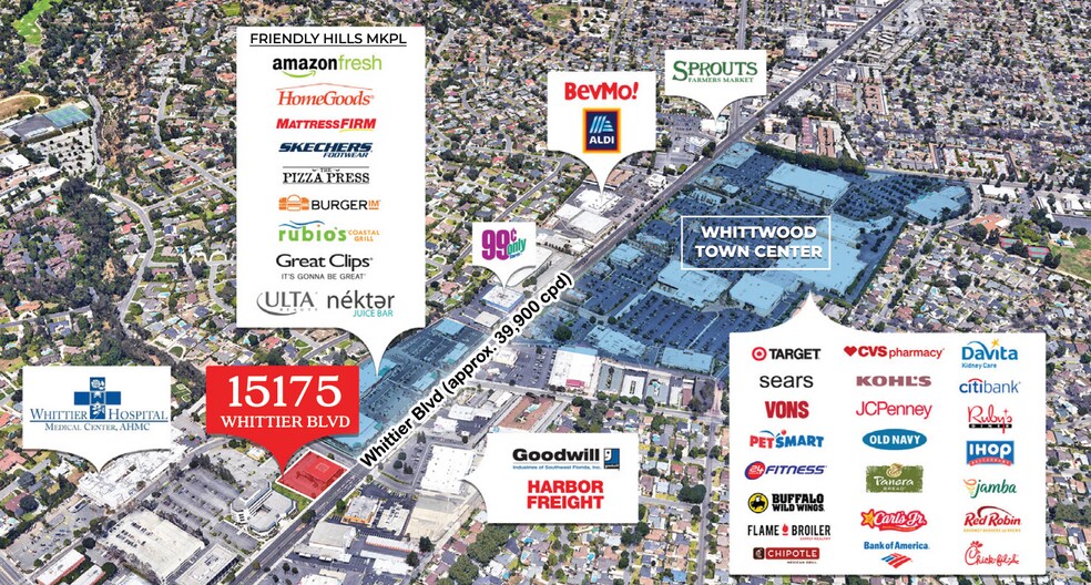 Primary Photo Of 15175 Whittier Blvd, Whittier Bank For Lease