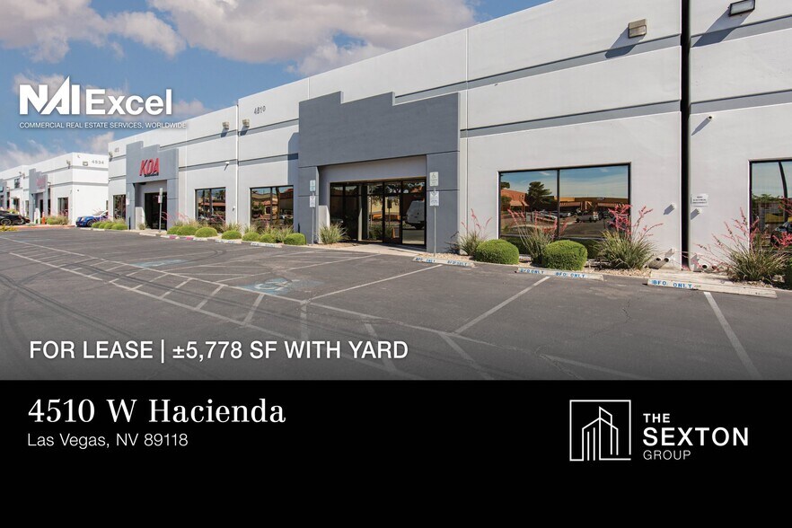 Primary Photo Of 4510 W Hacienda Ave, Las Vegas Warehouse For Lease