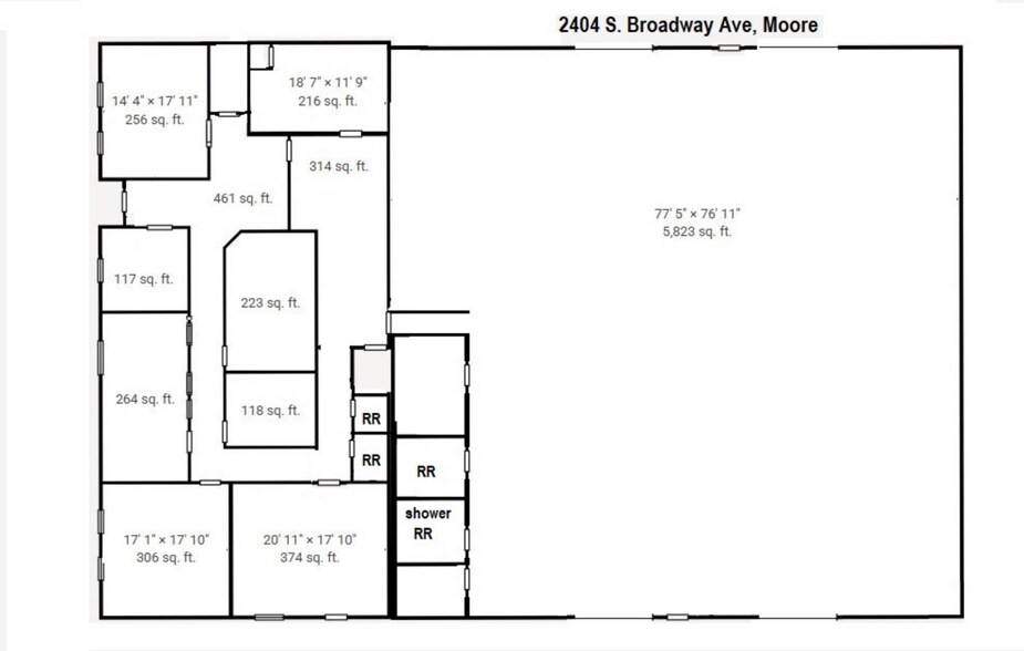 More Photos Of 2404 S Broadway St, Oklahoma City Flex For Lease