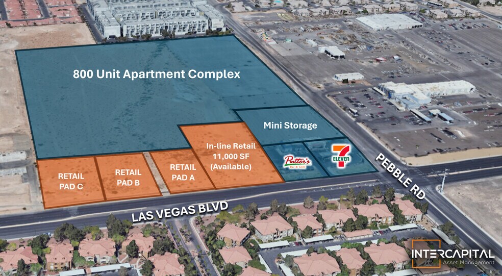 Primary Photo Of W Pebble @ S Las Vegas Blvd, Las Vegas Land For Sale