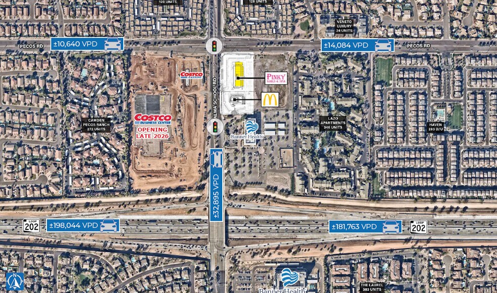 More Photos Of NEC Alma School Rd & Loop 202, Chandler Land For Lease