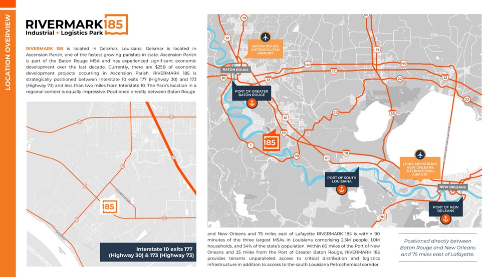 More Photos Of Rivermark 185, Geismar Unknown For Lease