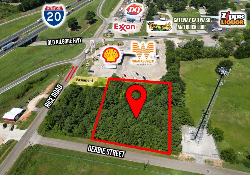 Primary Photo Of TBD I-20 Service Road @ Rice Rd., Debbie St., Kilgore Land For Sale