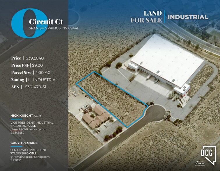 Primary Photo Of Circuit Ct, Spanish Springs Land For Sale