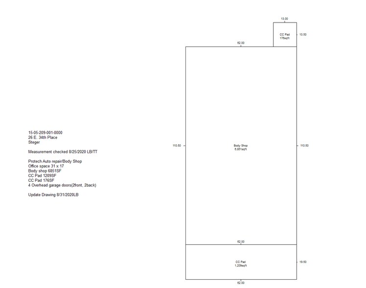 More Photos Of 26 E 34th Pl, Steger Auto Repair For Lease