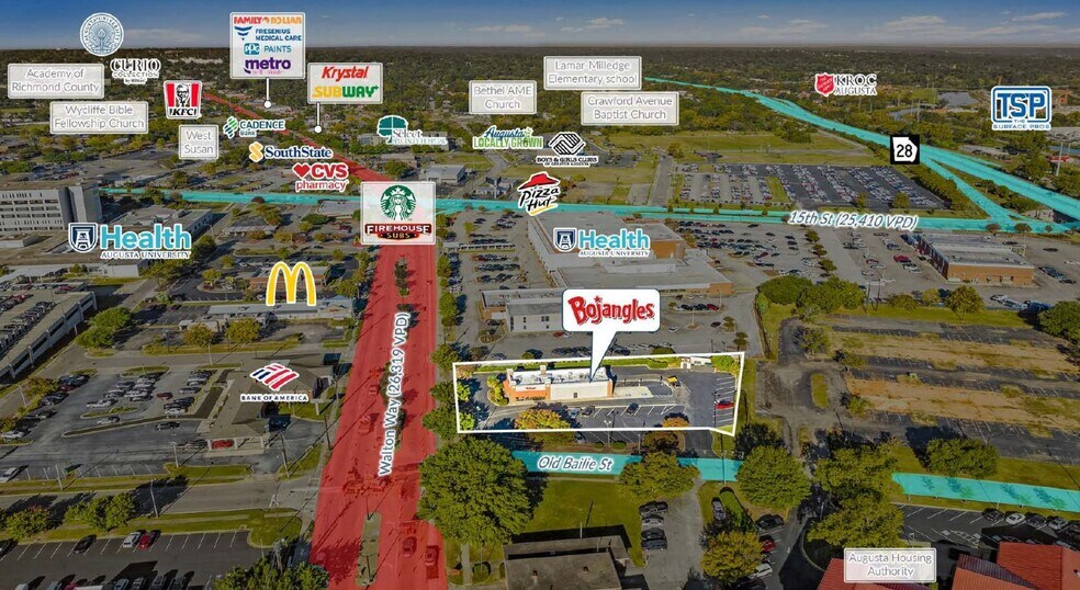 More Photos Of 1457 Walton Way, Augusta Fast Food For Sale