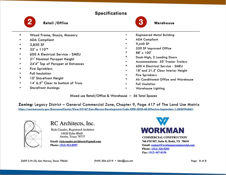 More Photos Of 2609 S Interstate 35, San Marcos Storefront Retail Office For Lease