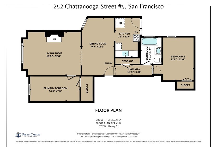 More Photos Of 252 Chattanooga St, San Francisco Apartments For Sale