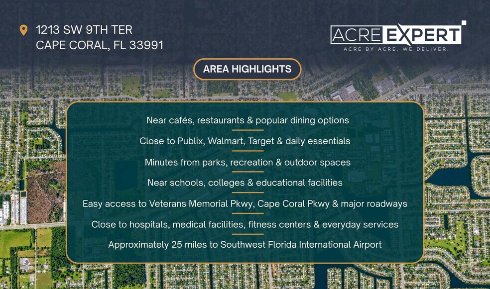 More Photos Of 1213 9th Ter, Cape Coral Land For Sale