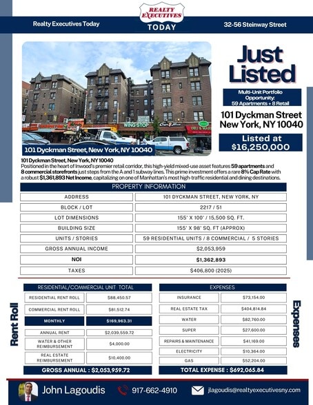 Primary Photo Of 101-111 Dyckman St, New York Apartments For Sale