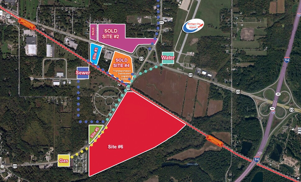 Primary Photo Of US 20 & US 35, Michigan City Land For Sale