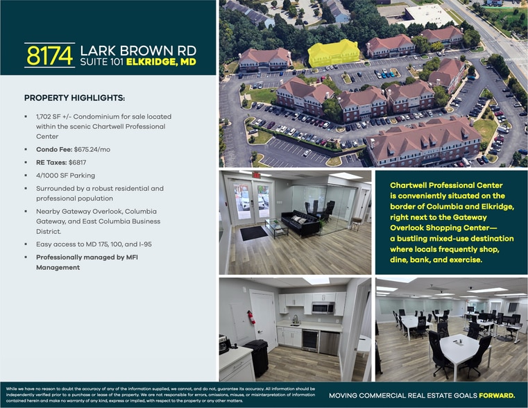 More Photos Of 8174 Lark Brown Rd, Elkridge Medical For Sale
