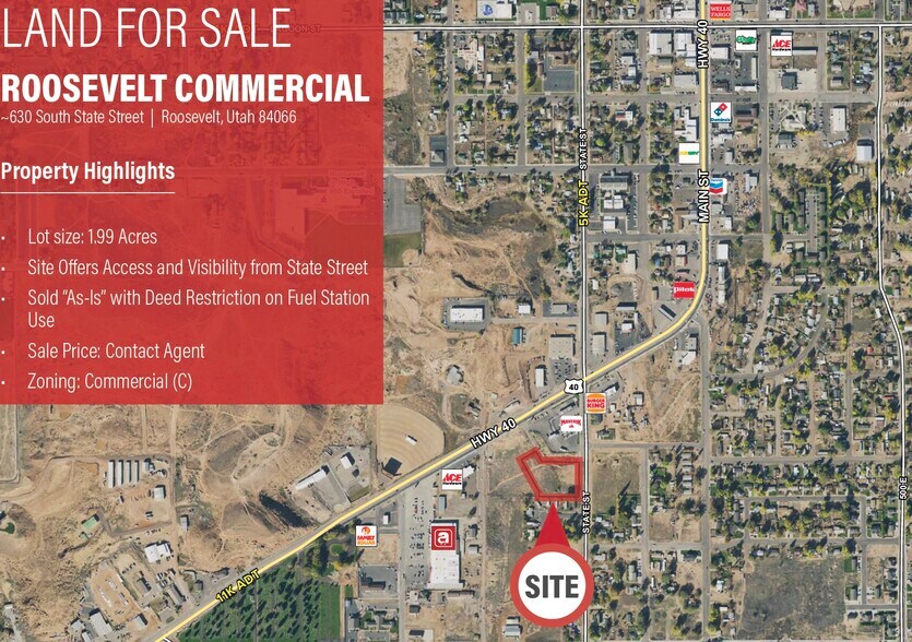 Primary Photo Of 630 State St, Roosevelt Land For Sale