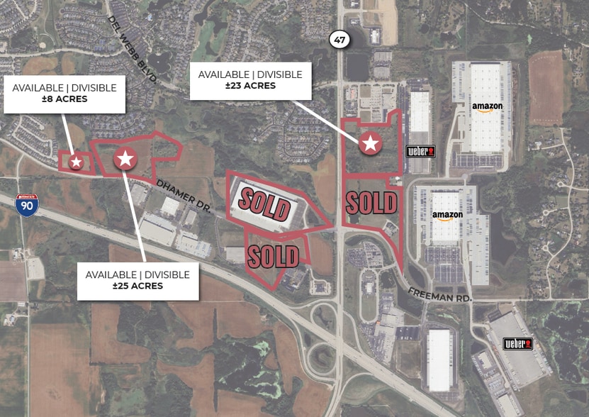 Primary Photo Of Route 47 & Freeman Rd, Huntley Land For Sale