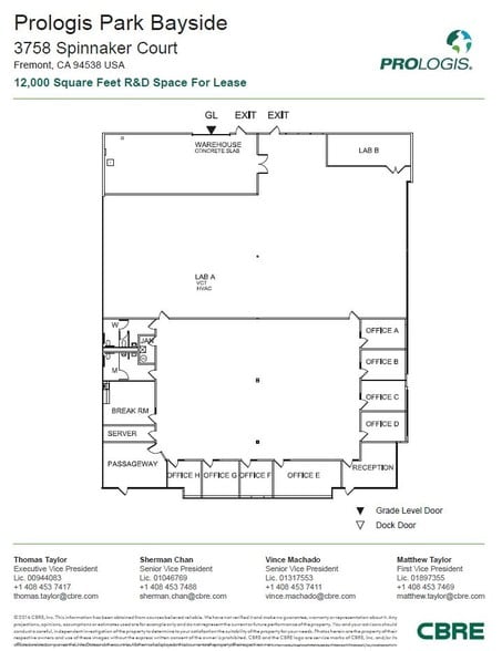 More Photos Of 3754-3758 Spinnaker Ct, Fremont Manufacturing For Lease