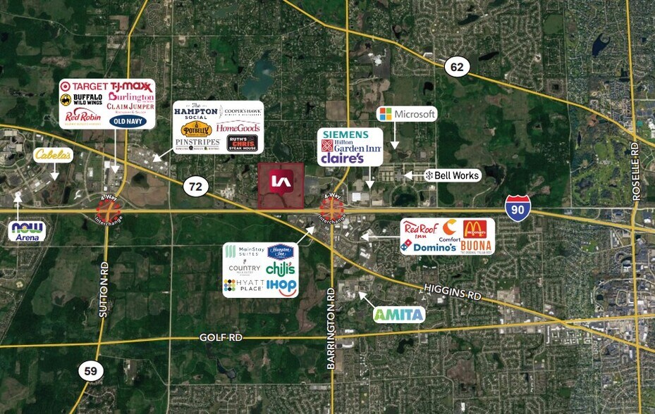Primary Photo Of Interstate 90 & Barrington Rd, South Barrington Land For Sale