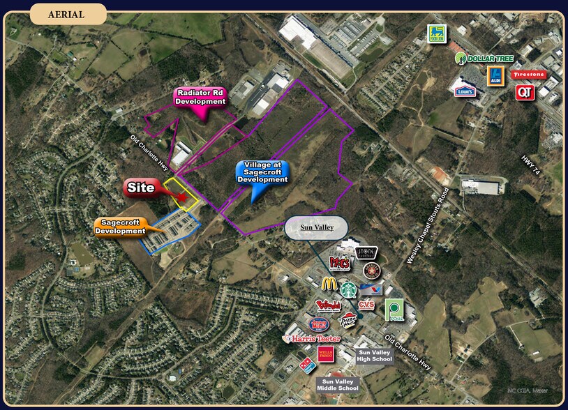 More Photos Of 6060 Old Charlotte Hwy, Indian Trail Land For Sale