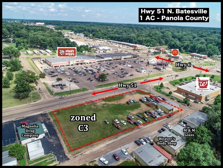 Primary Photo Of 624 Hwy 6/Mississippi 278, Batesville Land For Sale