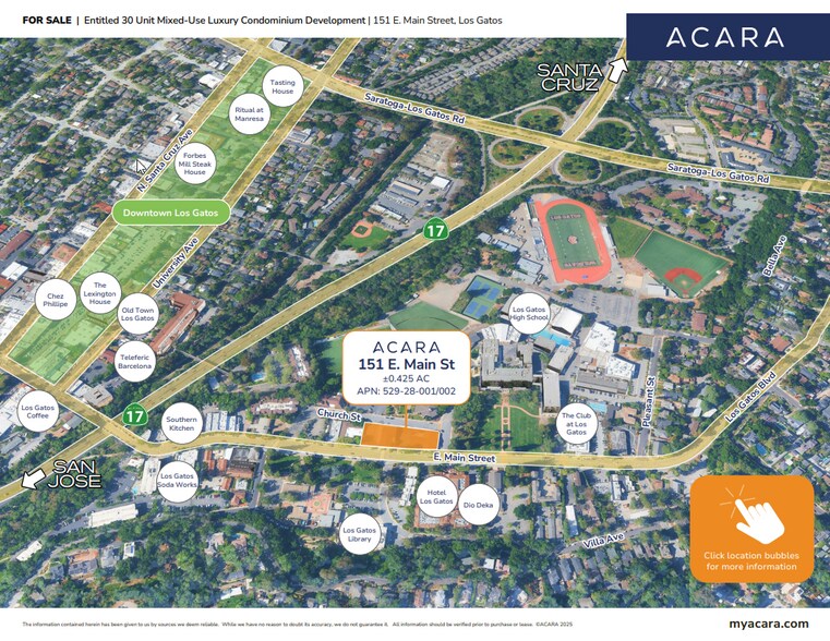 More Photos Of 151 E Main St, Los Gatos Land For Sale