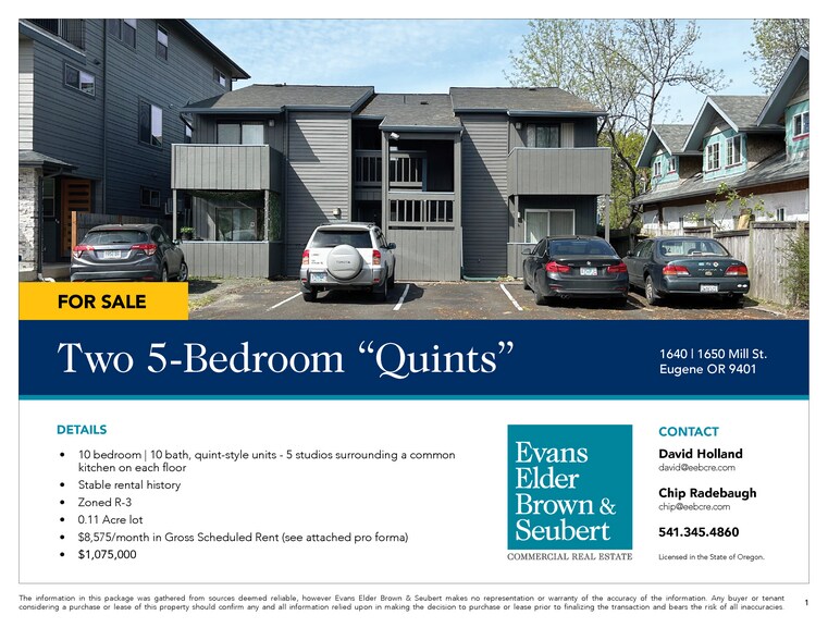 More Photos Of 1640-1650 Mill St, Eugene Apartments For Sale