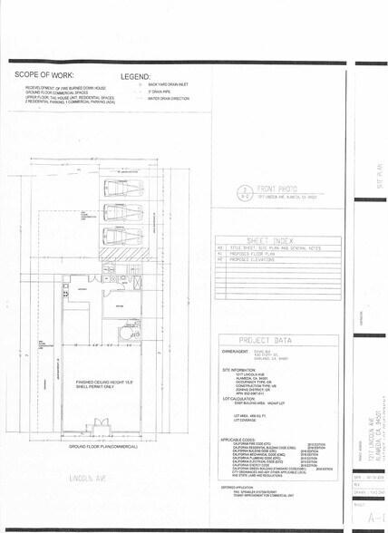 More Photos Of 1217 Lincoln, Alameda Land For Sale
