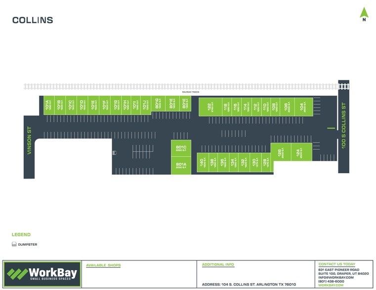 More Photos Of 104-142 S Collins St, Arlington Distribution For Lease