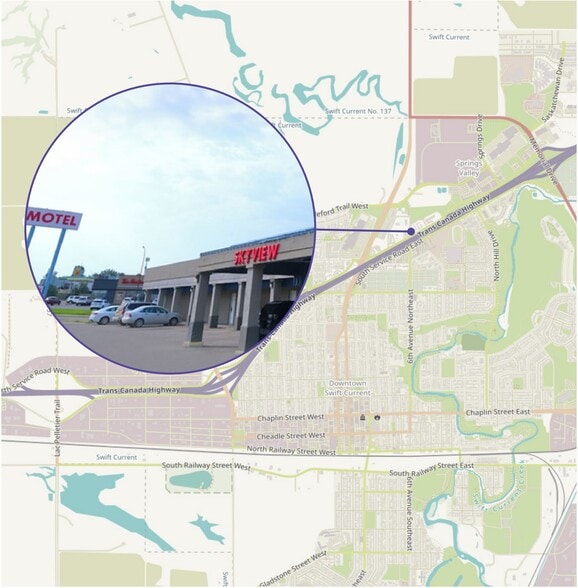 Primary Photo Of 605 North Service Rd E, Swift Current Hotel For Sale