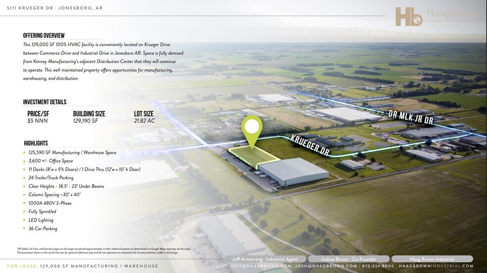 More Photos Of 5111 Krueger Dr, Jonesboro Warehouse For Lease
