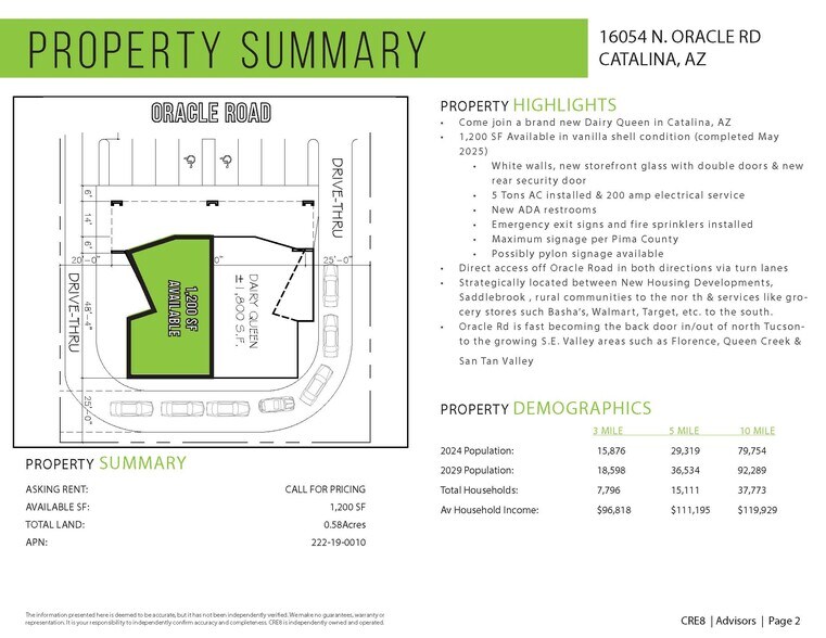 More Photos Of 16054 N Oracle Rd, Catalina Storefront Retail Office For Lease