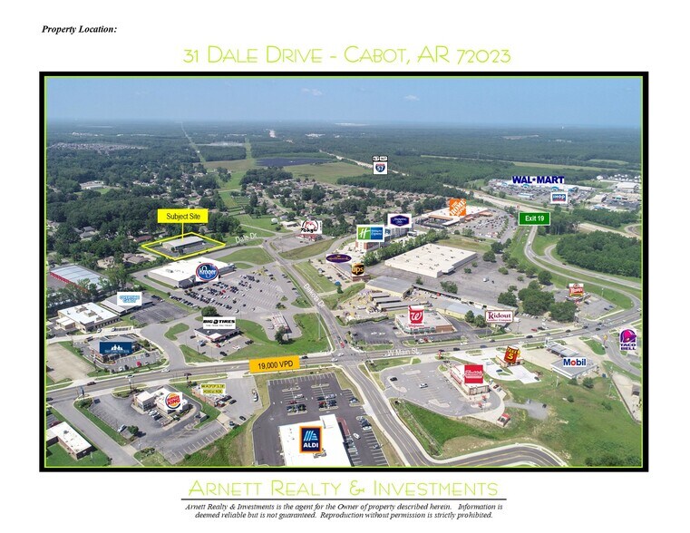 Primary Photo Of 31 Dale Dr, Cabot General Retail For Sale