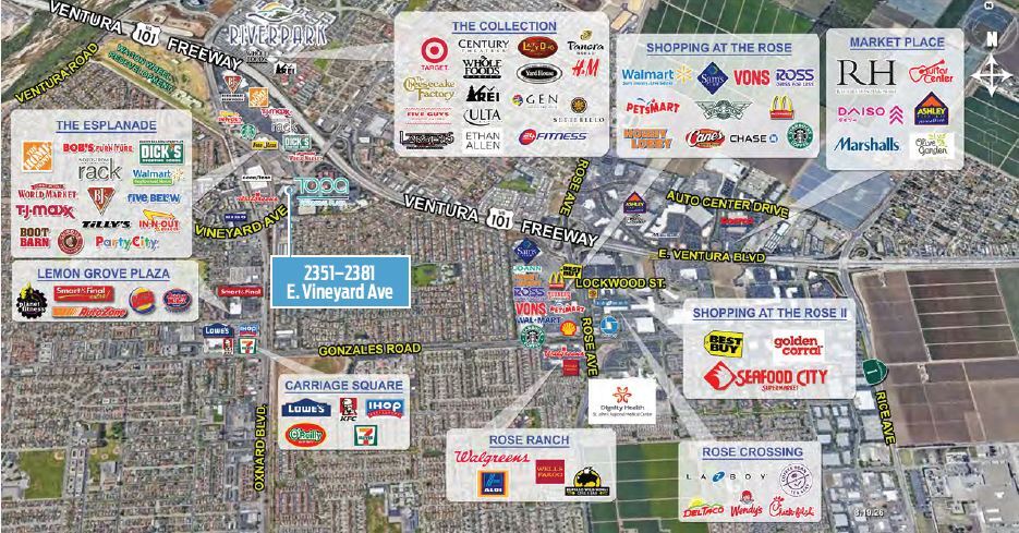 More Photos Of 2351-2381 Vineyard Ave, Oxnard General Retail For Lease