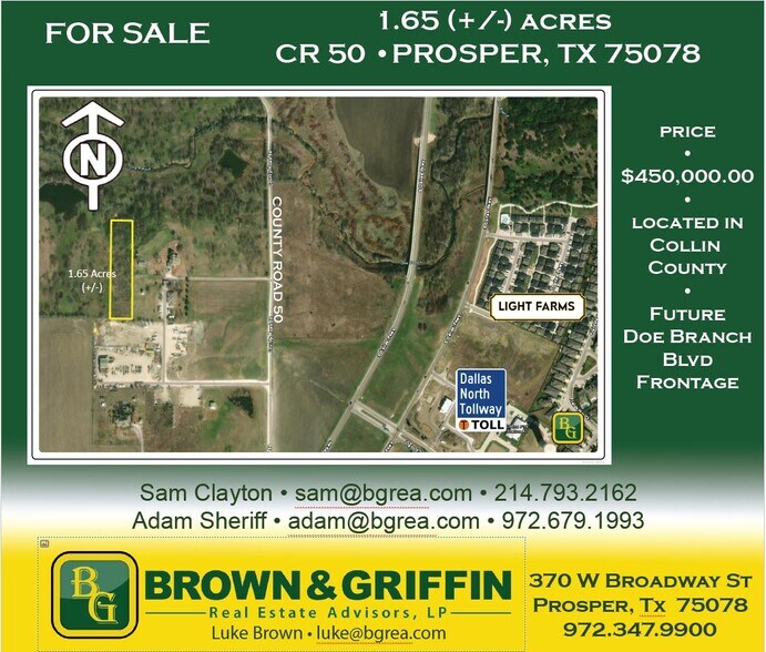 Primary Photo Of 12880 County Road 970, Prosper Land For Sale