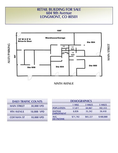 More Photos Of 901 Main St, Longmont Storefront For Sale