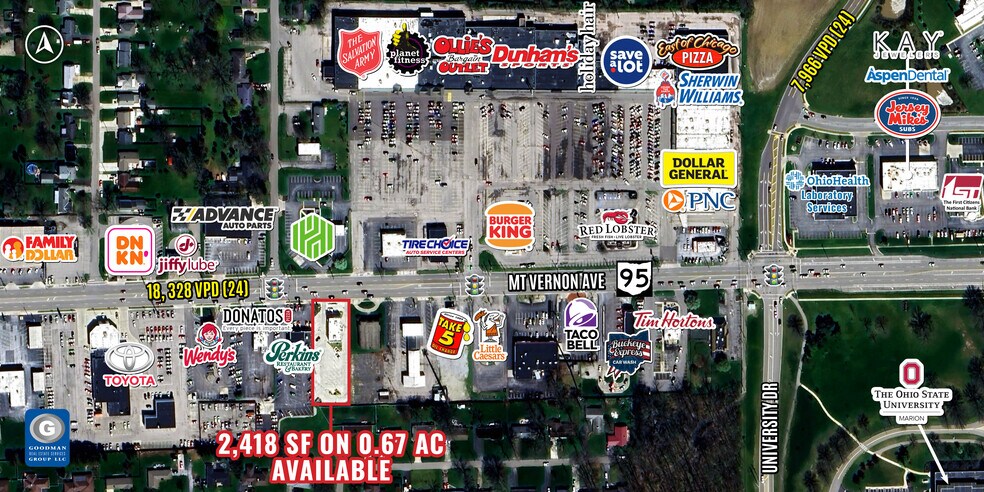 More Photos Of 1207 Mount Vernon Ave, Marion Restaurant For Lease